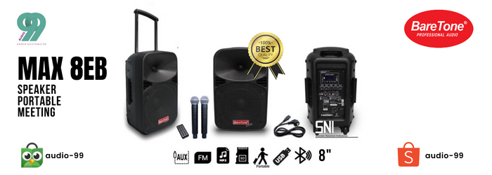 Speaker Portable Meeting Baretone MAX8EB - 8 ince